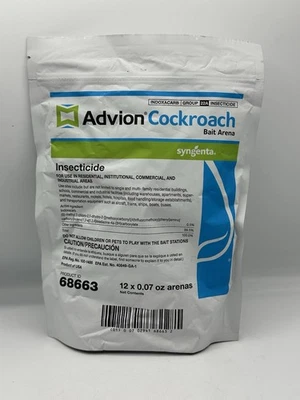 НОВАЯ сумка из 12 станций приманки Advion Cockroach German Roach Control (Arenas) - Изображение 1 из 4