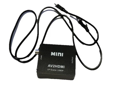 Mini AV2HDMI Convertidor RCA Compuesto a HDMI 1080P Up Escalador Adaptador Foto 1 de 4