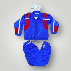 Vintage MacGregor Trainingsanzug Herren Blau Rot Colorblock Sweatsuit 2 Teiler 90er - Bild 1 von 18