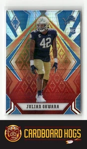 2020 Panini Phoenix #197 Julian Okwara Detroit Lions Fire Burst RC Rookie - Picture 1 of 2