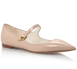 Valentino Garavani Womens Ballerina  Laceless Patent Mary Janes Shoes Size 36.5 - Picture 1 of 8