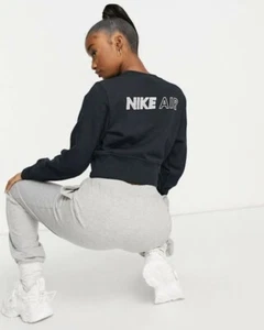 3X PLUS SIZE NIKE Women's Nike Sportswear Sweatshirt black / white DD2894-010 - Picture 1 of 8