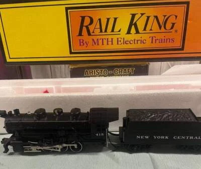 MTH=RAILKING O GAUGE NY CENTRAL 0-8-0 SWITCH ENGINE AND TENDER PROTO SOUND NEW ! - Image 1 of 4