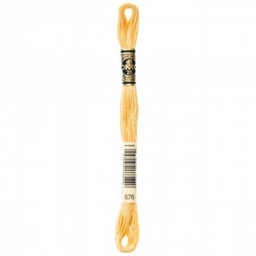 DMC Embroidery Floss Color Light Old Gold #676 - Image 1 of 1