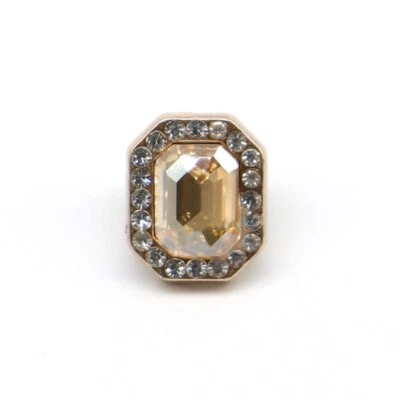 10pcs Glass Rhinestone Buttons Metal Loop for Jewelry Crafts Clothes Costume - Image 1 of 4