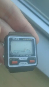 Casio GD-8 CAR RACE + BACK COVER GS-11 SOCCER GAME WATCH UHR COLLECTORS JAPAN - Imagen 1 de 12