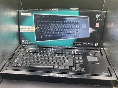 Logitech Playstation 3 Gaming Keyboard Cordless MediaBoard PS3 compatible - Image 1 of 4