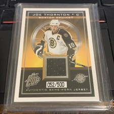 2003 Pacific Quest for the Cup Authentic Game-Worn Jerseys /500 Joe Thornton #2