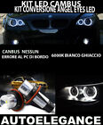 BMW SERIE 5 E60 E61 KIT ANGEL EYES LED 10W LED NO ERRORE CAMBUS