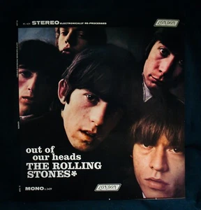 THE ROLLING STONES ~ seltenes OUT OF OUR HEADS unbenutztes Albumcover Slick von 1965 ~ neuwertig - Bild 1 von 1