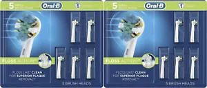 Oral-B FlossAction Cepillo de Dientes Eléctrico Cabezales de Cepillo Repuestos, 10 Unidades - Imagen 1 de 5