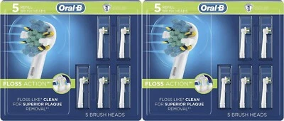Oral-B FlossAction Electric Toothbrush Replacement Brush Heads Refills, 10 Count - Image 1 of 4