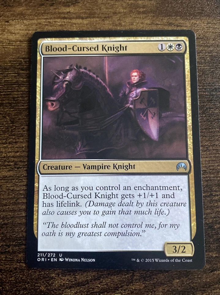 Blood-Cursed Knight 211/272 Origins MTG Magic The Gathering D9282* - Image 1 of 1