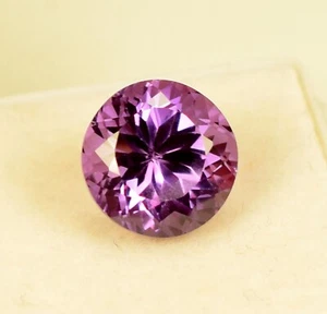 6.75 Ct Natural Purple Sapphire Loose Round Cut Gemstone GIE Certified - Picture 1 of 7