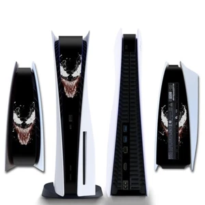PS5 Disk Center Panel Middle Skin Sticker Vinyl Black Venm Superhero Wrap - Picture 1 of 1