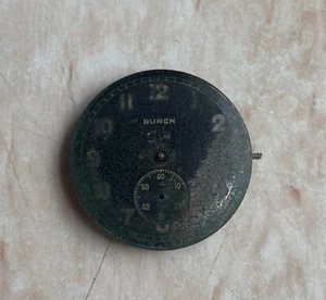 BUREN 10 1/2 cal. 410 for German Army movement for Swiss Vintage Watch for parts - Picture 1 of 9