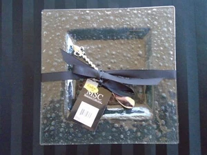 Placa de vidrio cuadrada con esparcidor C-374 MSC Mainstreet Fleur de Lis - Imagen 1 de 3