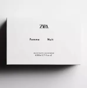 ZARA Femme + NUIT Set for Women 2 x 2.7oz (80ml) EDT+EDP Spray RETAIL BOX - Picture 1 of 2
