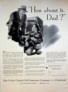 1941 Union Central Life Insurance Company 1940s Print Ad Dog Scottish Terrier - Picture 1 of 1