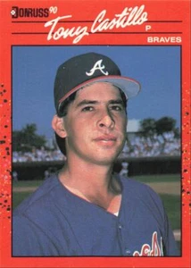 1990 Donruss Baseball Card Tony Castillo Atlanta Braves #592 - Picture 1 of 2