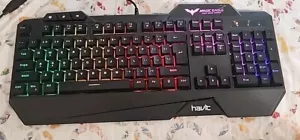 HAVIT GAME SERIES Magic Eagle Multi Function Backlit RGB Keyboard HV-KB391L - Picture 1 of 8