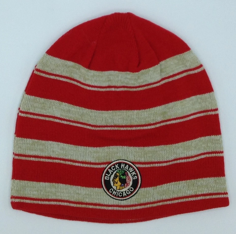 NHL Chicago Black Hawks CCM Reversible Knit Hat Cap Beanie NEW! - Image 1 of 4