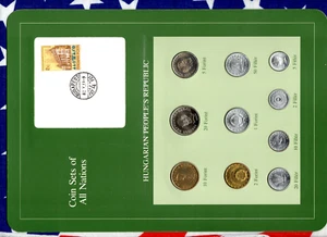 Coin Sets of All Nations Hungary w/card All 1984 UNC But 20 Filler 1983 - Picture 1 of 2