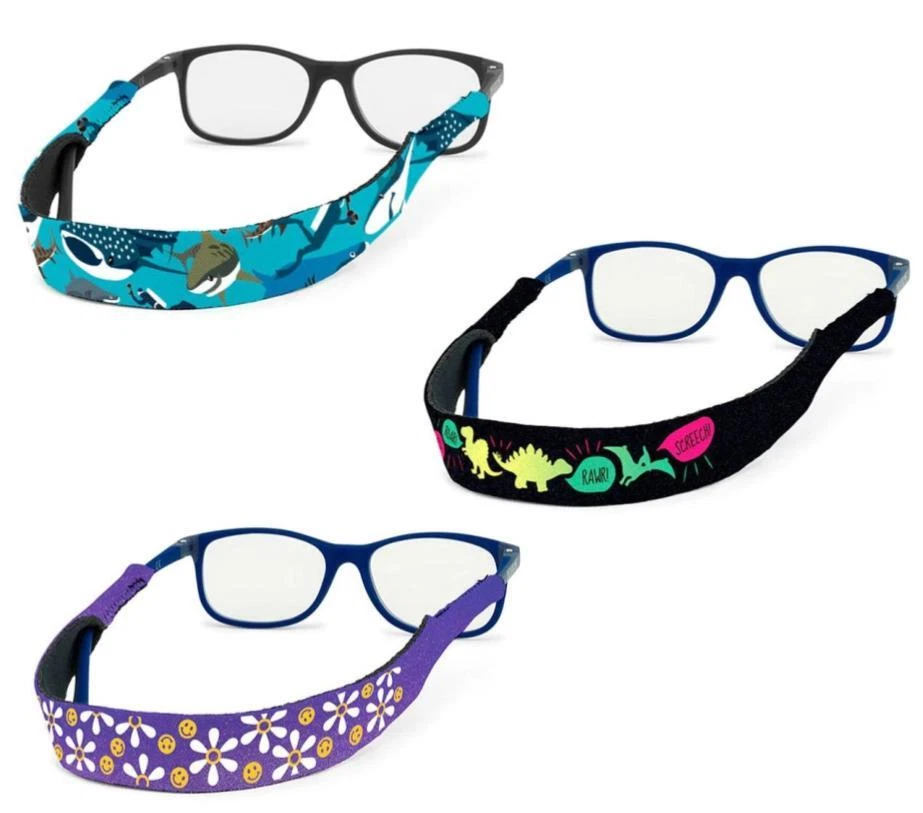 6 Pack Kids Glasses Straps - Elastic Eyeglass Holders With Ear Grips For Sports & Activities