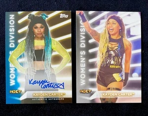 Kayden Carter 2021 Topps WWE Women’s Division Blue Auto & RC Variation SSP 07/25 - Picture 1 of 6
