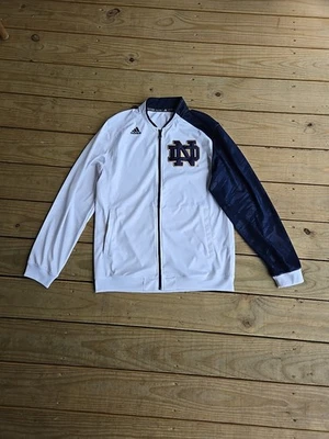 NOTRE DAME / ADIDAS - Stitched Embroidery CLIMALITE Track  Jacket M - Image 1 of 4