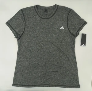 Adidas, neues T-Shirt, schwarz, Damen Tech Tee Heather, Gr. XL - Bild 1 von 9