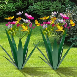 Garden Outdoor Butterfly Enlarge Thickened Wind Resistant Metal Agave Garden ... - Picture 1 of 7
