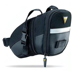 Topeak Aero Wedge Pack Medium Saddle Bag Black Cycling Reflective Bike Saddlebag - Picture 1 of 1