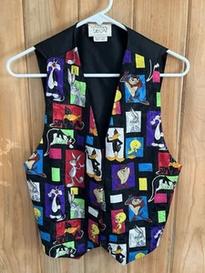 1994 Looney Tunes Vest Warner Bros. Licensed One Size Fits Most NICE! Vintage - Picture 1 of 7