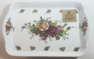 Royal Albert Old Country Roses Melamine Scatter Tray 5 1/2" x 8" - Picture 1 of 8