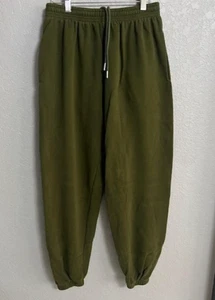 By Egreis Women's Joggers Olive Pockets Casual Sweatpants Comfort Size L - Picture 1 of 3