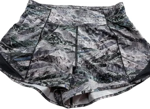 Lululemon Speed Up Shorts 2.5” Mountain Range Sz 6 Multicolor Reflective Lined - Picture 1 of 6