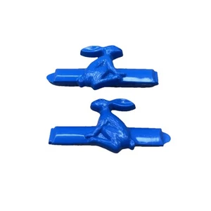 Vintage 80’s Goody Snap-Tight Kiddie Plastic Barrettes Blue Rabbit Lot Of  2 Set - Picture 1 of 3