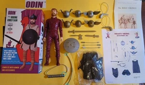 Marx Odin Wikinger Häuptling 2001 Figur + 24 Zubehörteile + Box Ritter Serie West - Bild 1 von 14