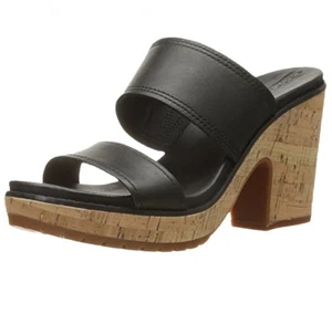Timberland Roslyn sandali plateau slide donna taglia 9 nero antifatica - Foto 1 di 12