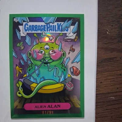 2024 Garbage Pail Kids Series 7 Topps Chrome #283a Alien Alan Green /99 - Image 1 of 2