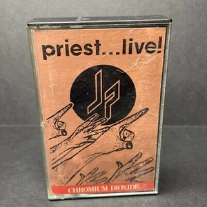 Judas Priest, Live! (Audio Cassette Tape, 1987) Heavy Metal, FADED LETTERING - Picture 1 of 5