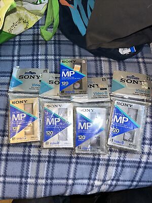 LOT Of 5 Sony Metal MP 120 Min 8mm Video  Cassette Tape NTSC  P6-120MP • 56.47€
