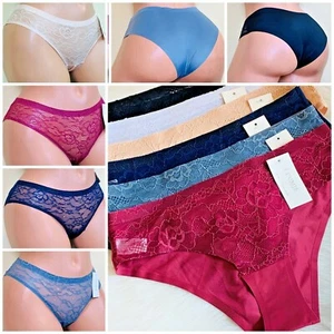 6 Bikini HISPTER Laser Cut No Stitch SEXY Lace PANTIES UNDIES Gifts 7083 S-XL - Picture 1 of 10