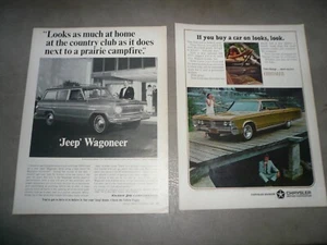 Anuncios automotrices Jeep Wagoneer New Yorker 440 TNT - De colección - Chrysler MOPAR  - Imagen 1 de 1