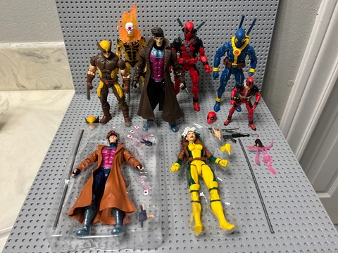 Marvel Legends X-Men Lot Wolverine Deadpool Rogue Gambit Sunfire 6" Figures Cover