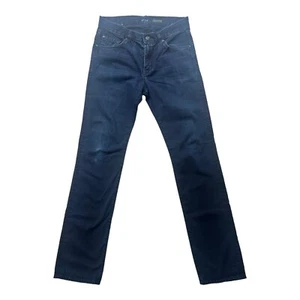 "Pantalones de mezclilla para hombre 7 For All Mankind azul oscuro lavado 32"" x 32""" - Imagen 1 de 6
