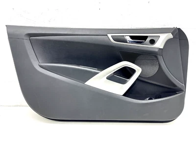 2012-2017 HYUNDAI VELOSTER FRONT LEFT DRIVER SIDE DOOR CARD PANEL BLACK OEM - Image 1 of 4