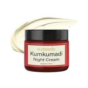 Auravedic - Kumkumadi Night Cream | Reduces Dark Spots & Blemishes, Herbal Blend - Picture 1 of 7