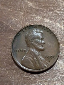 1955 D Wheat Penny Error “L” Is Close To Rim  - Picture 1 of 2